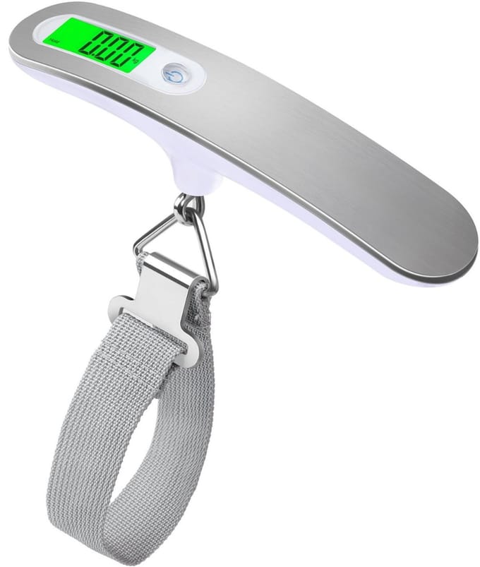 QIN® Bagageweegschaal - Weegschaal - Zilver - 16cm x 6cm x 4cm