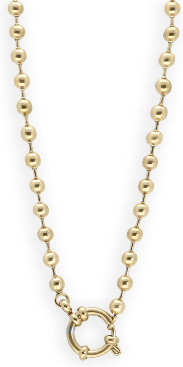 Notre-V Necklace Gold Dots Sieraden Dames - Goudkleurig - Maat ONESIZE
