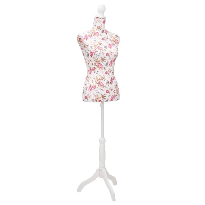 Dames Borstbeeld Paspop Kleermakerspop Romp Mannequin Katoen Wit & Roze