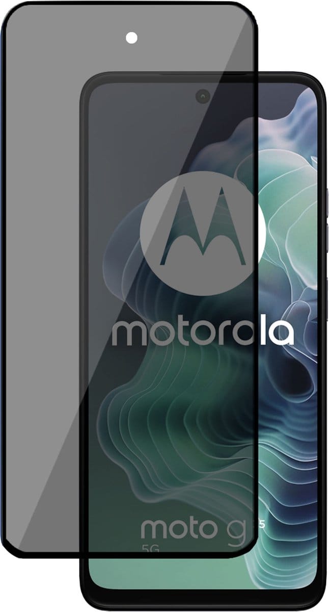 Privé Screenprotector geschikt voor Motorola Moto G35 Screenprotector - Privacy Beschermglas - Privacy Proteqt+