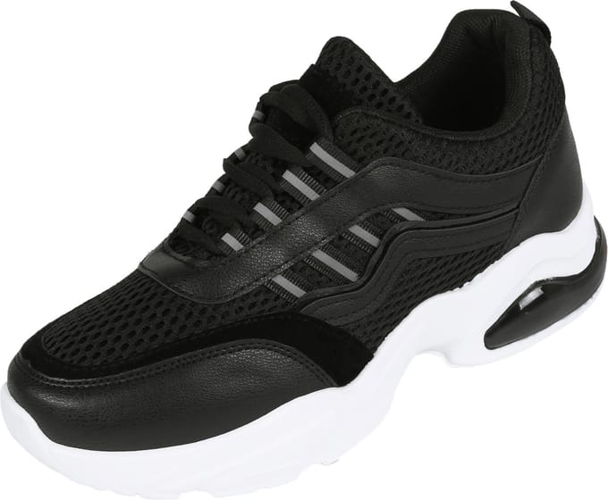 Zwarte dames sneakers van imitatieleer VICES