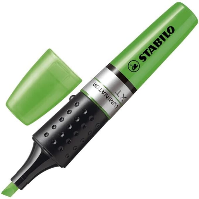 STABILO LUMINATOR - Markeerstift - Extra Grote Inkttank - Groen - per stuk