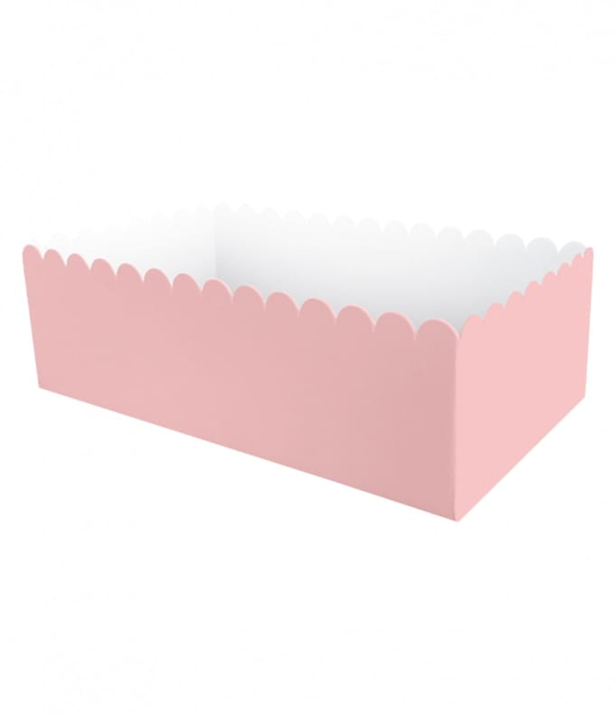 wegwerp Snackbakje | Kleur: roze | Lengte: 12cm | 8 stuks