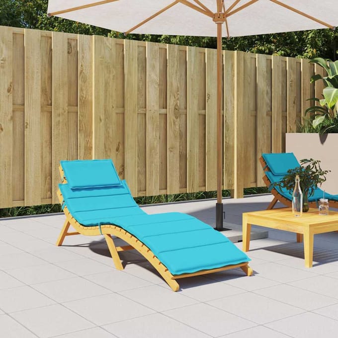 vidaXL - Ligbedkussen - oxford - stof - turquoise