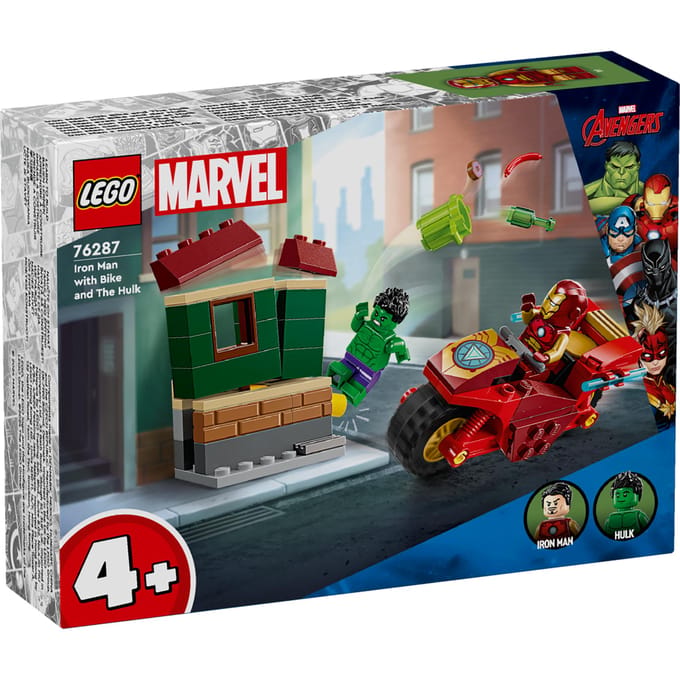 LEGO Marvel - Iron Man met motor en de Hulk Avengers Set - 76287