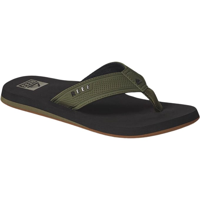 Reef The Layback black/Olive Heren Slippers - Zwart/Olijfgroen - Maat 42