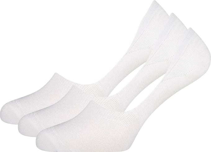 Bamboo Basics Onzichtbare Sokken Mika - 3-pack - Maat 41-46 - Bamboe Witte Sokken - Invisible Sokken - Bamboe Sneakersokken