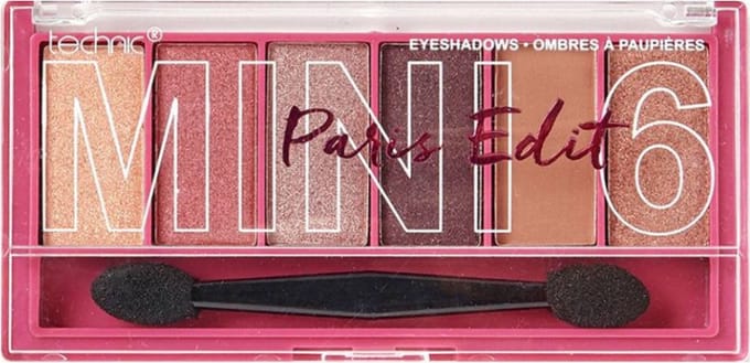 Technic Mini 6 Oogschaduw Palette - Paris Edit