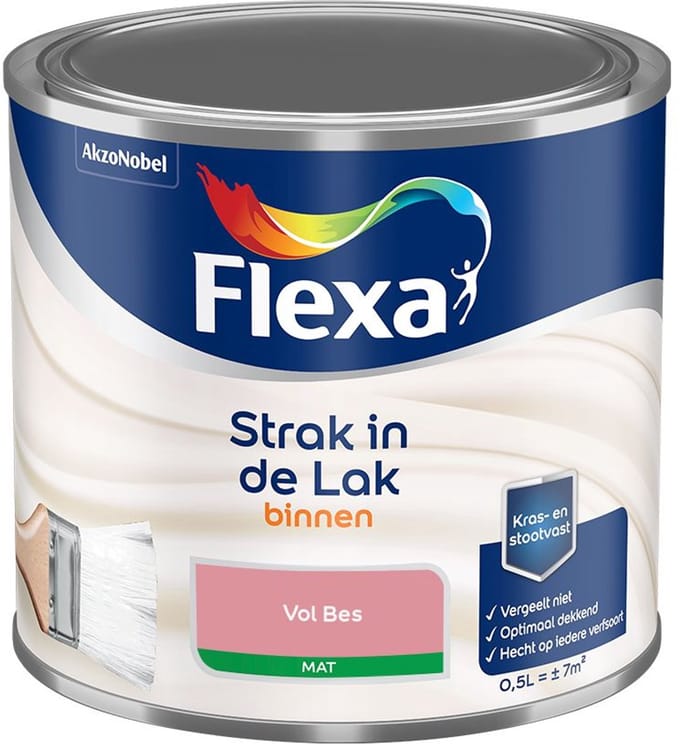 Flexa - Strak In De Lak Binnenlak Mat - Vol Bes - Mengverf - 500 Ml