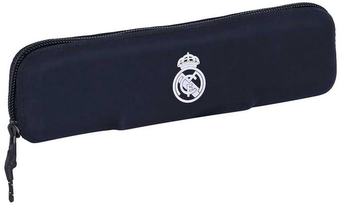 Pennenetui met 2 vakken Real Madrid C.F. Wit 20 x 5.5 x 2 cm