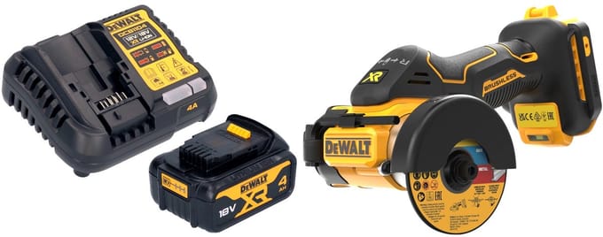 DeWalt DCS 438 M1 accu multimaterialensnijder 18 V 76 mm borstelloos + 1x accu 4.0 Ah + lader