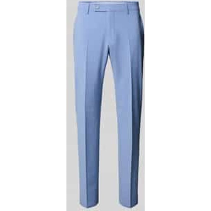 Pantalon met persplooien en steekzakken