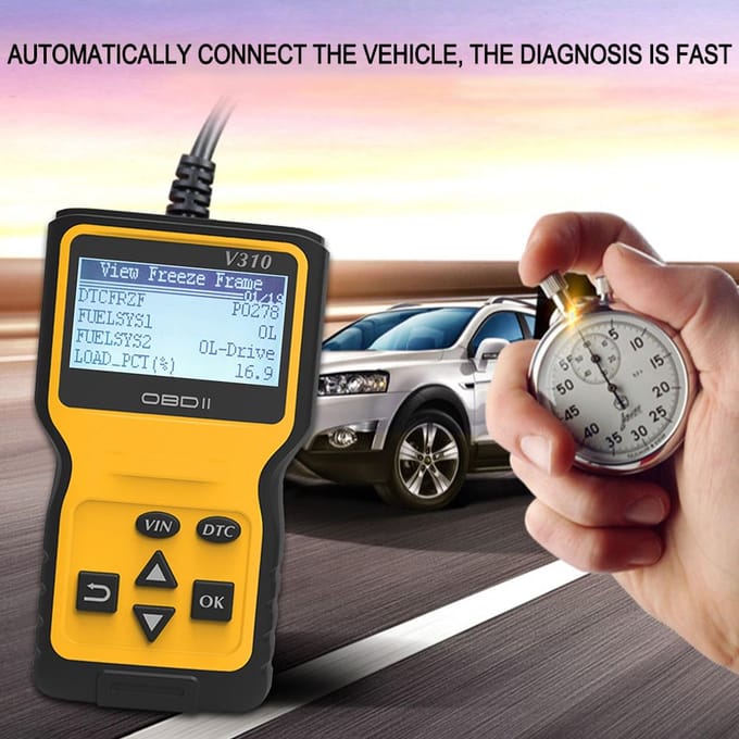 OBD OBDII Scanner Codelezer Auto Diagnostische Scanner Motor Foutcode Lezer Detector Auto Voertuig black