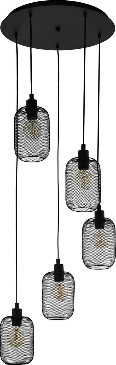 EGLO Wrington - Hanglamp - E27 - Ø 54 cm - Zwart