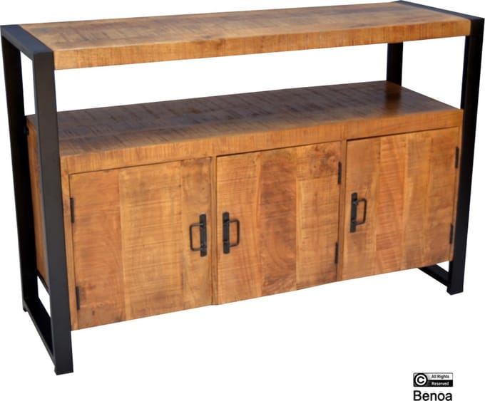 Dressoir Britt mangohout 135 cm - Naturel