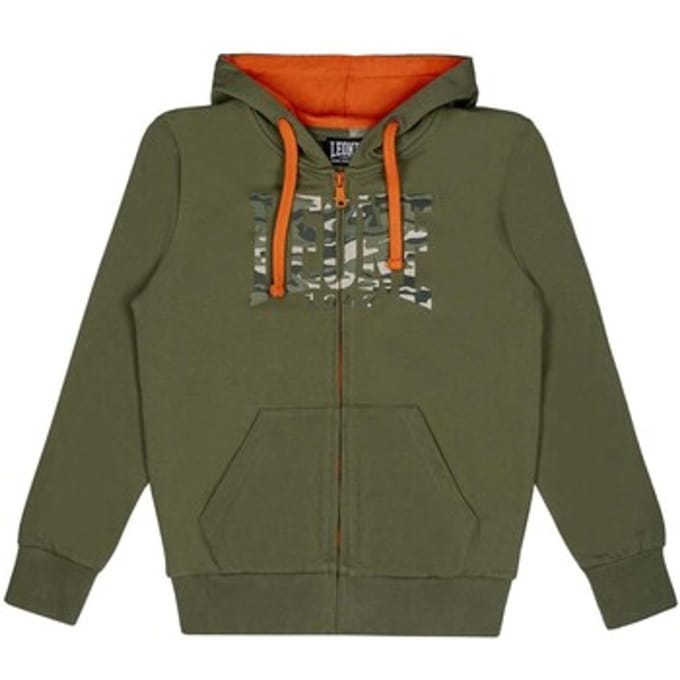 Capuchon sweaters Leone 1947 Boy Hoody Full Zip Camouflage