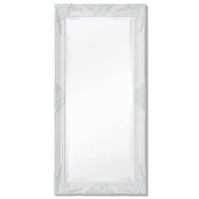 vidaXL - Wandspiegel - Barok - 100 - x - 50 - cm - wit