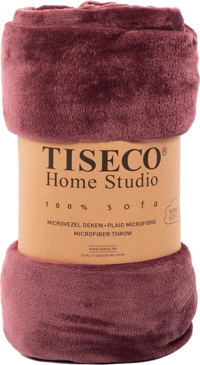 Tiseco Home Studio - Plaid COSY - microflannel - 220 g/m² - 150x200 cm - Apple butter
