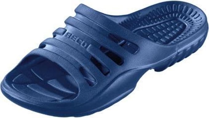 BECO Heren Badslippers - Donkerblauw - Maat 42