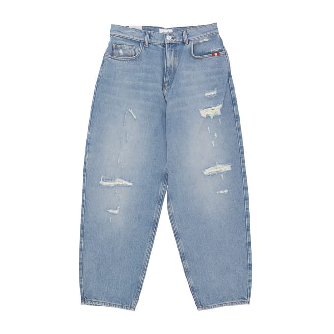 Damesjeans W Baggy Denim Super Used Denim