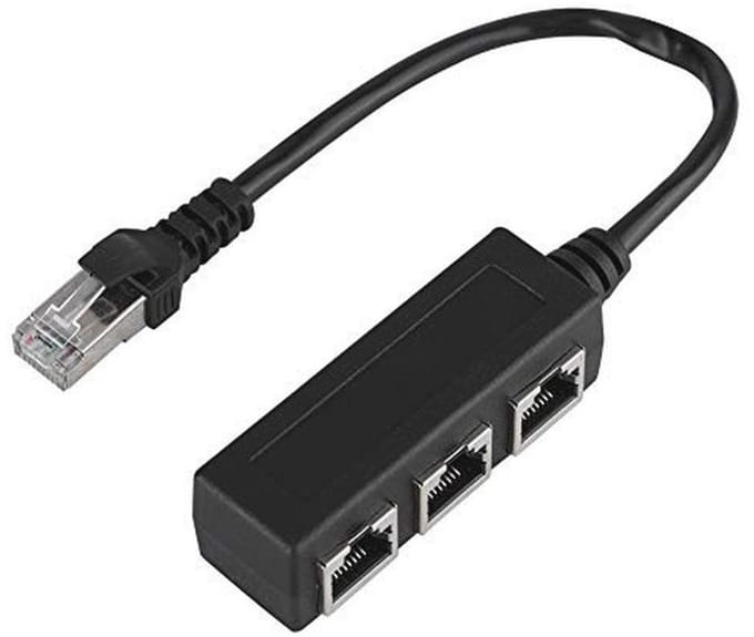 Dailygoody - RJ45-splitter - Ethernet-verlengkabel - 3-poorts