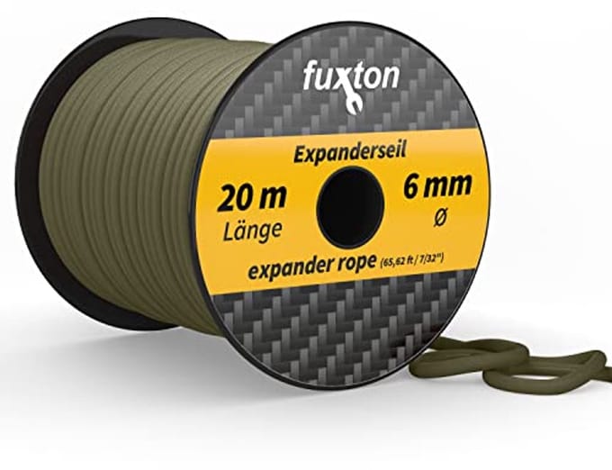 Elastisch Touw 6 mm - 20 m Olijfgroen - Voor Allround Gebruik