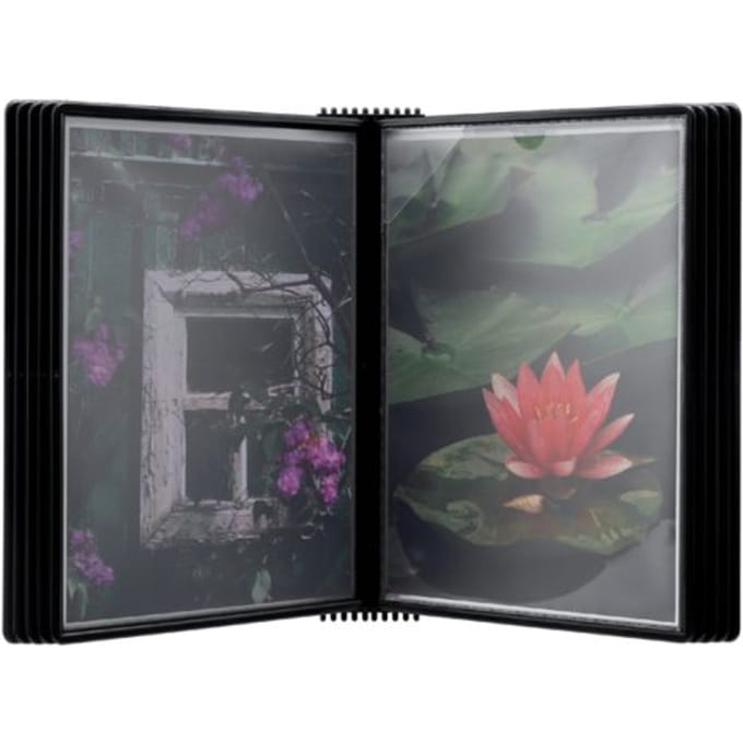 Wandelement Djois Flex-O-Frame premium A4 met 10-tassen zwart