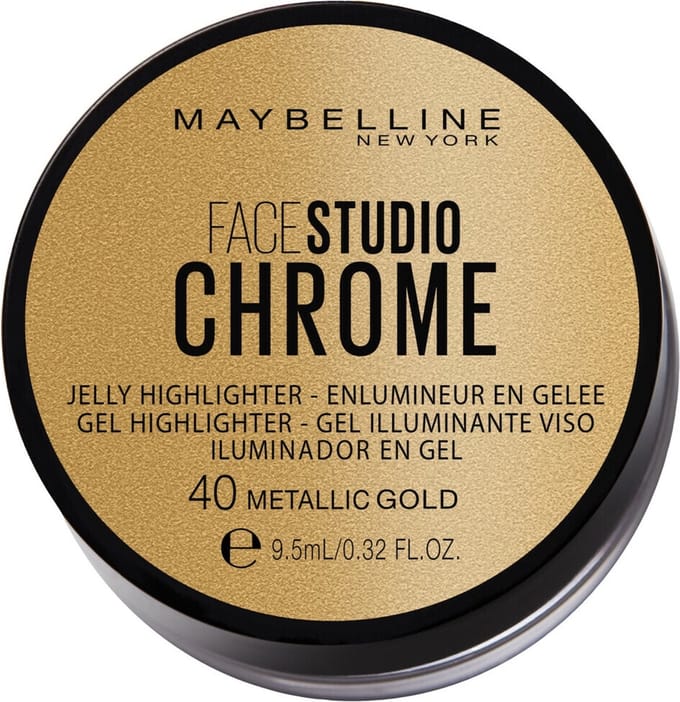Maybelline Facestudio Chrome Jelly Highlighter - 40 Metallic Gold - Limited Edition Highlighter