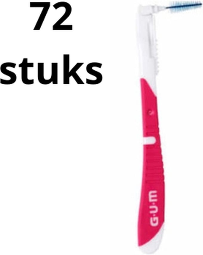 GUM Bi-Direction 1.2 mm Roze - 2 x 36 stuks - Voordeelverpakking
