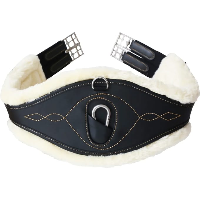 Kentucky Horsewear - Anatomische singel wol / bont zwart 145 cm