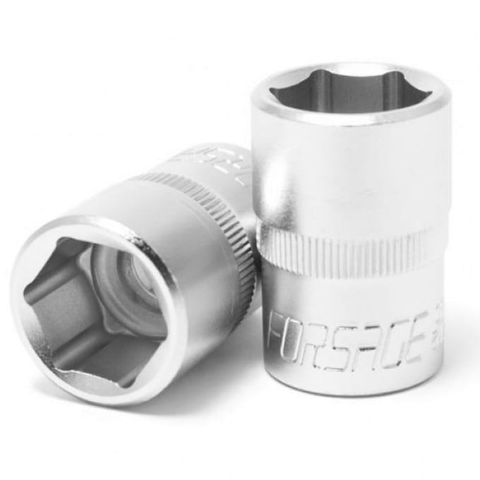Forsage - Korte Nasadka 6-kant - 10mm - 1/2" Cr-V