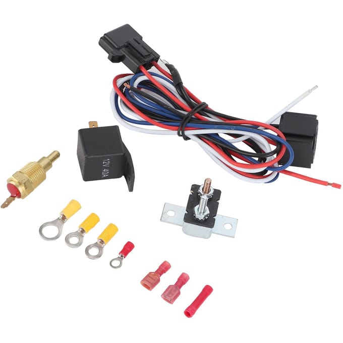 Radiator Koelventilator Relais Kit Thermostaat Temperatuurschakelaar Auto Montage Accessoire