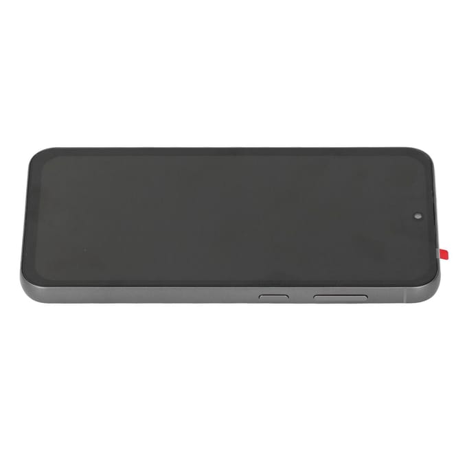 Schermvervanging met frame voor Galaxy S23 FE met ondersteuning voor vingerafdrukscanner en touchscreen. gray