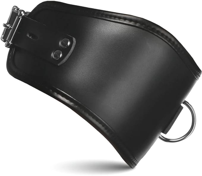 BDSM Padded Locking Posture Collar Hard Stance - Master Series - BDSM - Verstelbaar