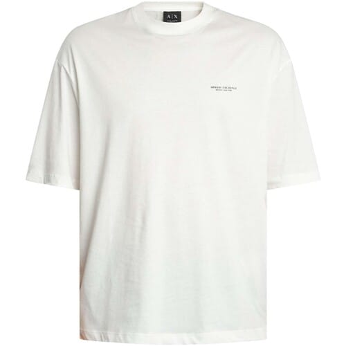 T-shirt Korte Mouw Armani Exchange Losse achterkant T-shirt met print