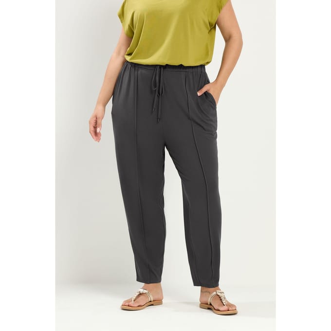 Yours Grijze Joggingbroek Met Wijde Pijpen Size 58-60