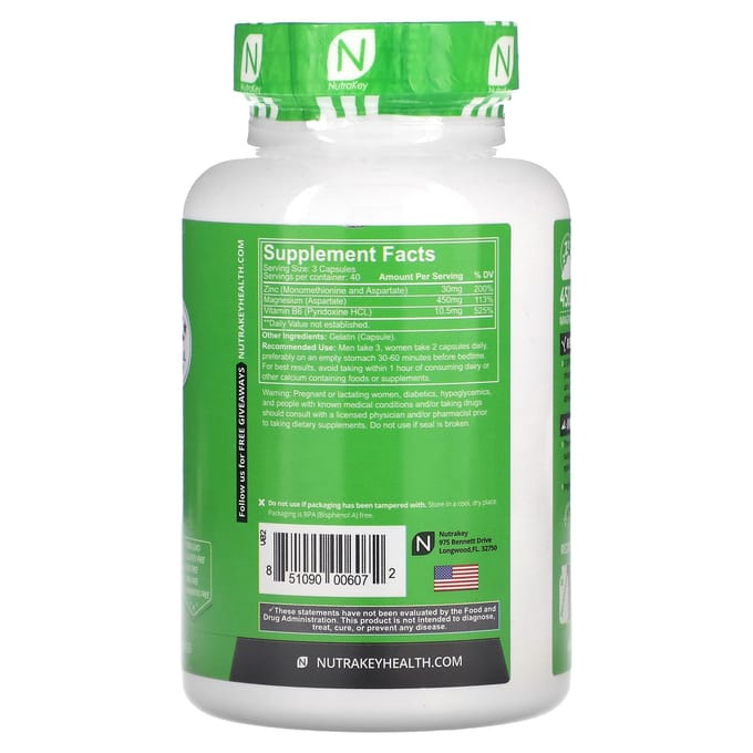Nutrakey, Z Optima, 120 Capsules