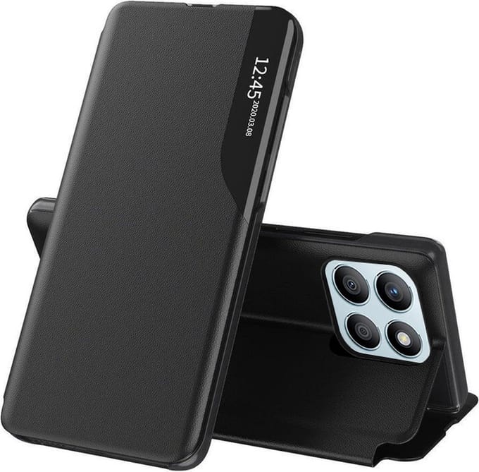 Hoesje geschikt voor HONOR X8b - Techsuit eFold Book Case - Zwart