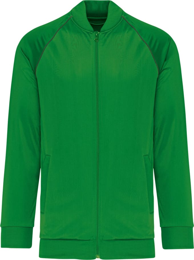 PROACT® Unisex trainingsjas met rits en biesje PA384 - green - S