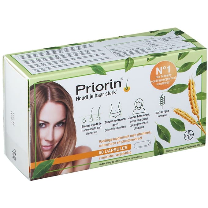 Supradyn Priorin Voedingssupplement Anti Haaruitval Met Biotine 60 Capsules