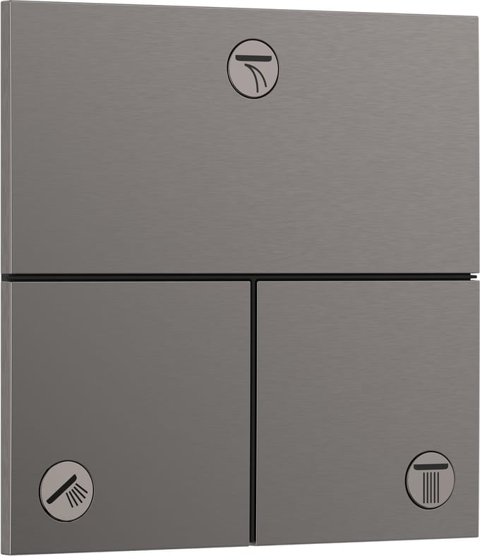 Hansgrohe ShowerSelect Comfort E Afbouwdeel Inbouwthermostaat Brushed Black Chrome
