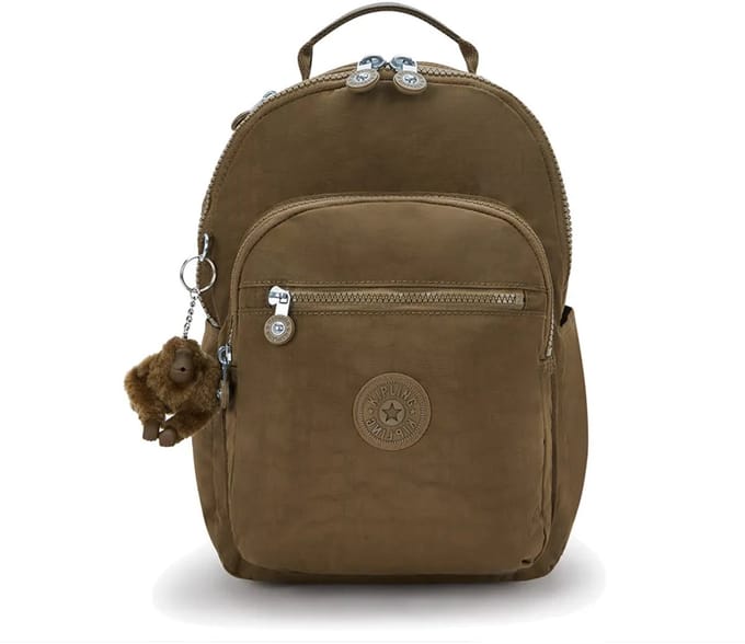Kipling SEOUL S Dames Rugzak - Smooth Khaki