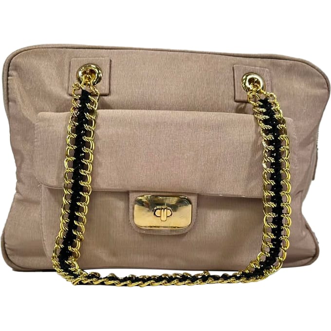 Love Moschino Chain Shoulder Bag in Pink Cotton