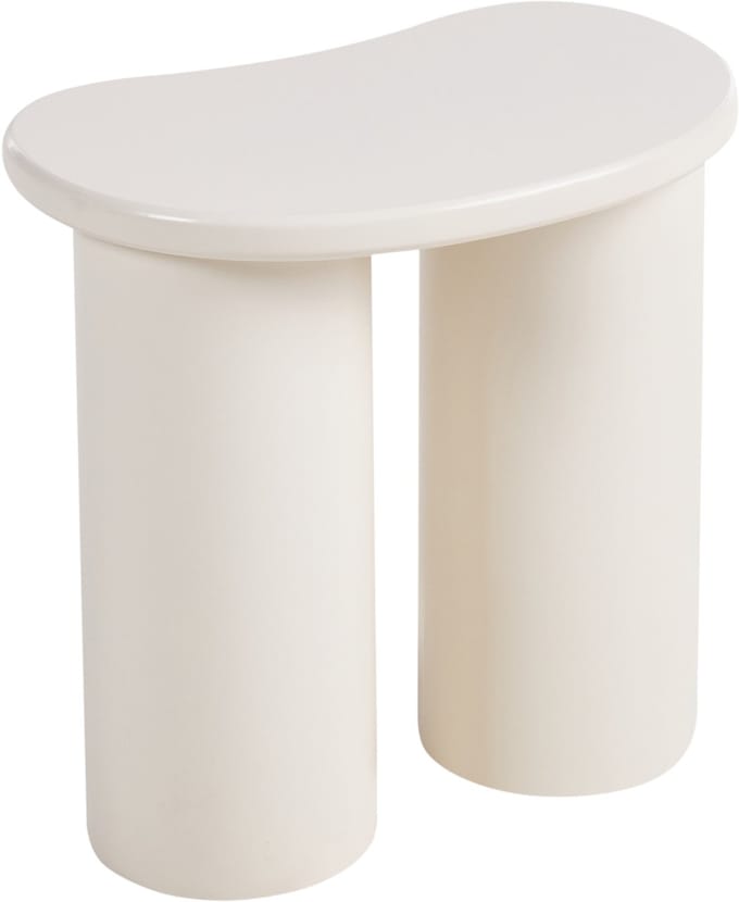 INGLIS - Bijzettafel - Wit - MDF