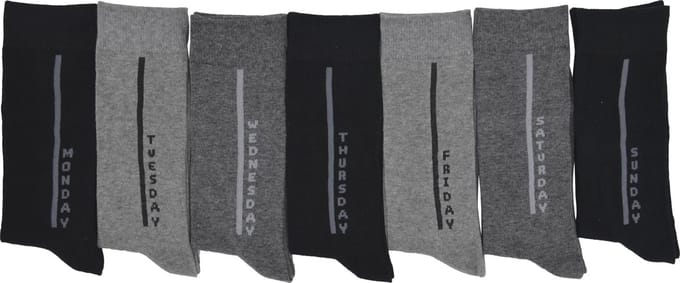 Intersocks heren kousen days Engels - Multipack 7 paar - Maat 39/42 chaussettes socks