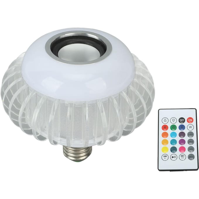 Slimme LED Lamp Draadloze Bluetooth Lamp Speaker E26 E27 RGB Kleurveranderende Lamp white