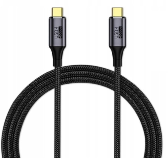 Kabel USB 4.0 Thunderbolt USB-C 40 Gbps 100W 8K 60Hz (0.5 m)