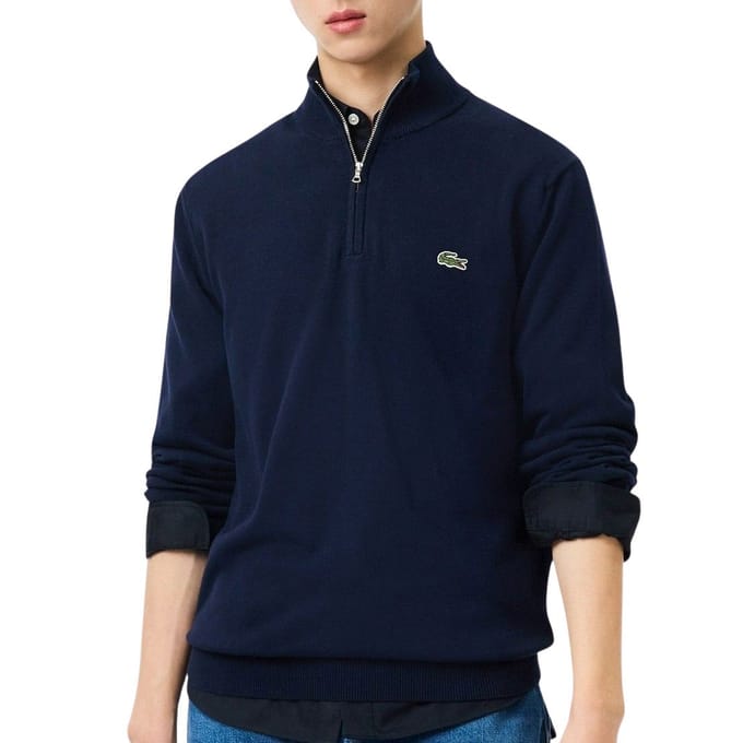 Lacoste 1/4 Zipper Sweater Heren - Maat XS