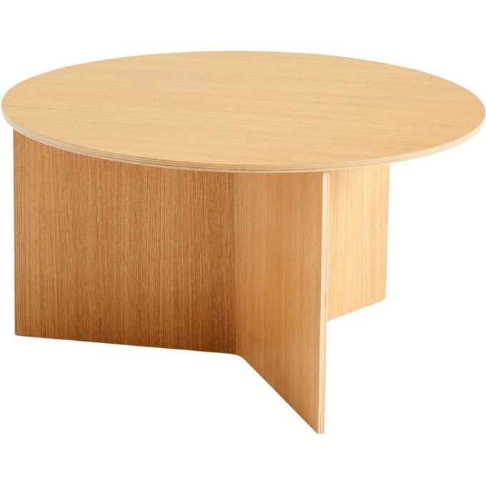 HAY Slit Tafel Wood rond XL - eiken helder gelakt