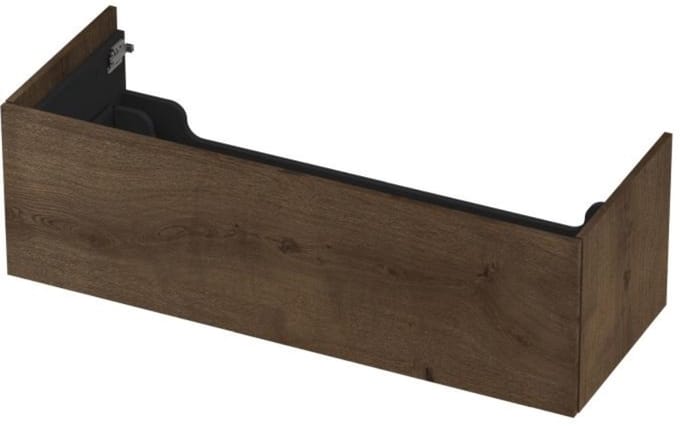 INK - Onderkast 1 Lade Push 2 Open Bestaande Uit - 1200x450x376 Mm - Chocolate Fineer